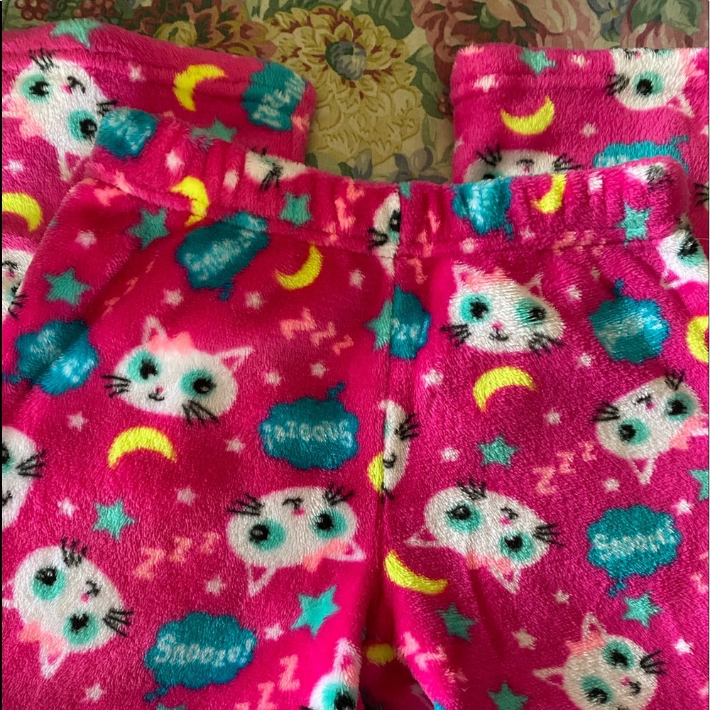 Cat pajama bottoms.